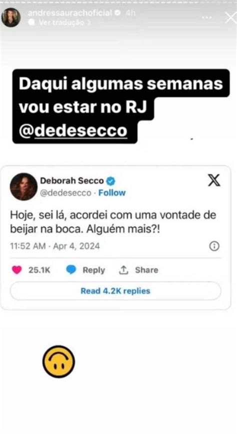 andressa polimento telegram|Andressa Urach faz convite ousado a Deborah Secco após .